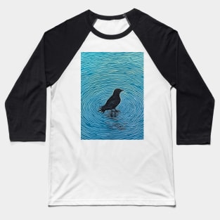 Blackbird in Blue Baseball T-Shirt